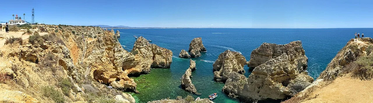 Rock pillars and grottoes at Ponta da Piedade near Lagos